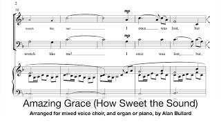 Amazing Grace (arranged for choir by Alan Bullard)