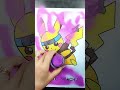 TÔ MÀU TRANH CÁT NARUTO PIKACHU - COLOR SAND PAINTING PIKACHU COSPLAY NARUTO #shorts