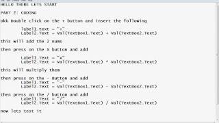 Visual Basic 2008 calculator Tutorial Part 2 --- Codes