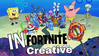 Spongebob bikini bottom map in Fortnite Creative