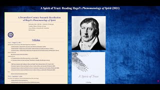 Lecture 8. A Twenty-first Century Semantic Recollection of Hegel's Phenomenology of Spirit. Brandom