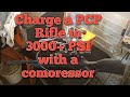 CHARGING A PCP AIR RIFLE WITH A CHINESE AIR COMPRESSOR