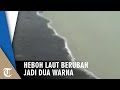 Heboh Video Viral Laut Terbelah Menjadi Dua Warna di Jembatan Suramadu