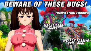 BEWARE OF THESE NEW BUGS! WEAPON PASSIVE GLITCH! TRANSLATION ERRORS! - The Seven Deadly Sins: Origin
