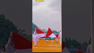 aksi tak terduga paskibra saat bendera melipat ketika kemerdekaan