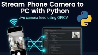 📱-💻 Stream Phone Camera to PC with Python & OpenCV – Easy Setup Guide #python #coding #opencv