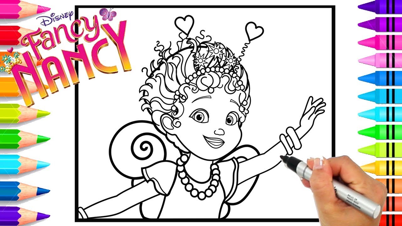 Printable Fancy Nancy Coloring Pages 2025