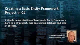 Creating a Basic Entity Framework Project with C# and SQLite