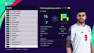 Iran #fifa #worldcup2022 #efootball2023 PES 2021 #ps4 #ps5 #pc Patch Option File