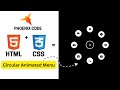 How to create a Cool Circular Menu in HTML CSS