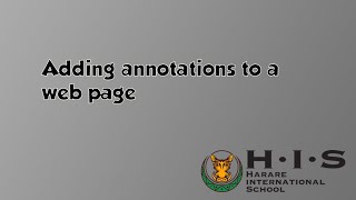 Annotate Live Web Pages