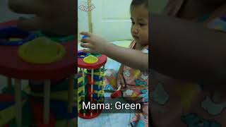 Having fun with a Knock Ball the Ladder, new toy #shorts | Genevieve's Playhouse