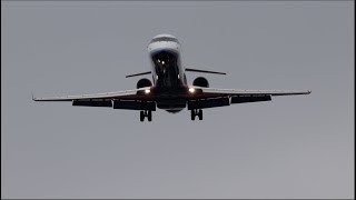 福岡空港にアイベックスエアラインズのボンバルディアCRJ 700が到着！