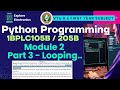Module 2 Part 3 looping, find, split, string format in python 🎓 VTU 1st sem Python Programming
