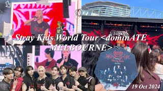 【推し活Vlog】Stray Kids World Tour 《dominATE MELBOURNE》 19/Oct/24 ✨スキズのメルボルン公演に行って来ました〜！ᴀᴜ ❤︎