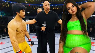 🔥  Bruce Lee vs. Erika Lipps (Plus size) (EA Sports UFC 4)