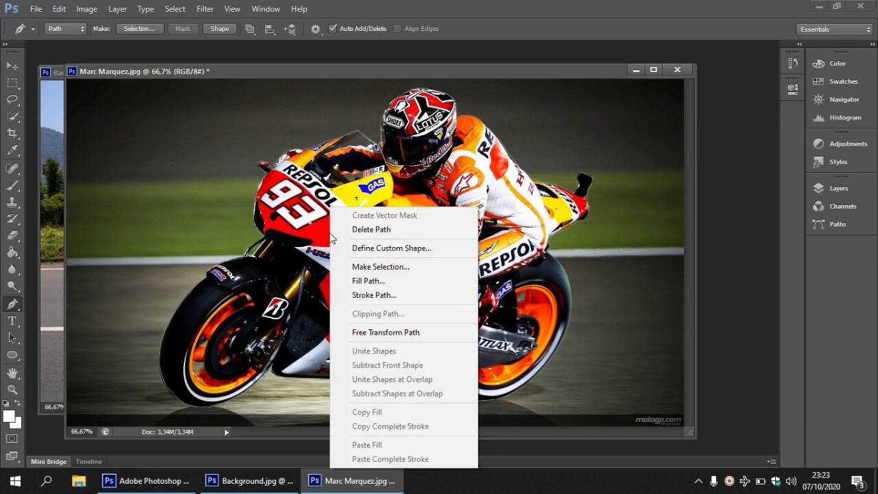 Teknik Cropping Atau Memotong Gambar Pada Adobe Photoshop CS6 - YouTube