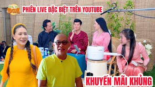 Hồ Bích Trâm, Bảo Chung, Ngọc Huyền, Color Man hỗ trợ Khương Dừa phiên live đặc biệt trên YouTube