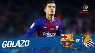 Golazo de Coutinho (1-0) FC Barcelona vs Real Sociedad Golazo de Coutinho (1-0) FC Barcelona vs Real Sociedad