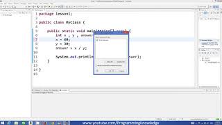 Java Tutorial For Beginners 6 Math and Arithmetic Operators in Java Full HD
