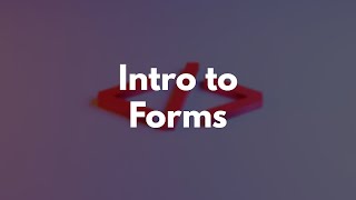 HTML Learning Path - Intro to Forms