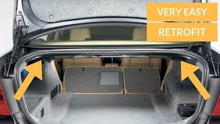 FOLDING REAR SEAT RETROFIT! WAS SO EASY! (E90,E91,E92,E93)