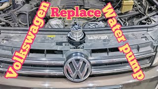 How to replace water pump Volkswagen V6 engine CarClinic