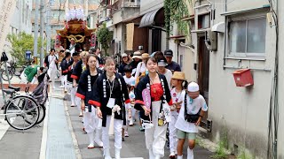 2023.7/15　大正東  町内→会館着　柏原だんじり祭り