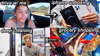 vlog: a day in my life *iphone 12 unboxing, deep cleaning, drive w/ me etc* | Azlia Williams