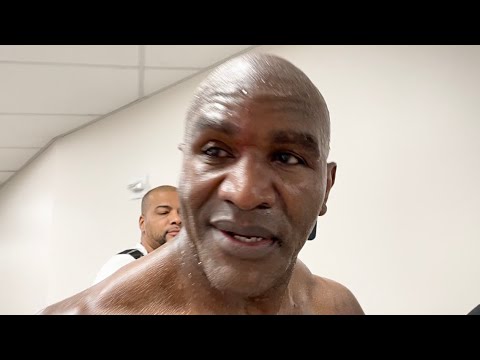 EVANDER HOLYFIELD RIGHT AFTER KO LOSS TO VITOR BELFORT - YouTube