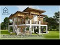 EP- 72 | 4 BEDROOM ELEVATED NATIVE HOUSE with POOL | Modern Bahay-Kubo House Design | NEKO ART