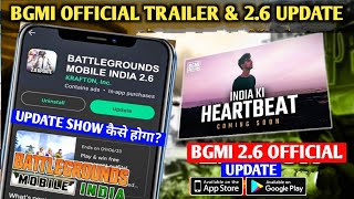 BGMI UNBAN 😍Bgmi Official Trailer is Out😱Bgmi 2.6 Version In PlayStore | Bgmi 2.6 Update Download