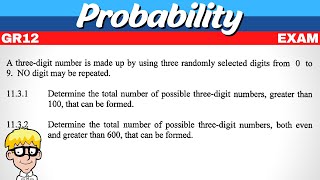 Probability Grade 12 Exam Questions