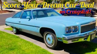 Discover 13 Classic Car Gems Straight from Private Sellers on Craigslist!
