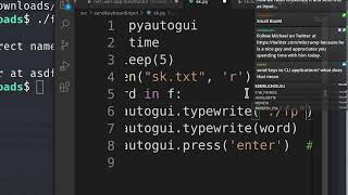 Send keystrokes with python to ANYTHING