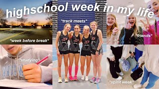 high school week in my life vlog *spirit week, track meets, friends, vlogmas + m