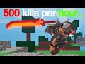 How To Get 500 Contract Kills Per Hour.. (Roblox Bedwars)