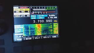 RX  mcHF-QRP   by Chris mOnka , listening from the factory speaker Double bazooka ^ 7m agl  country