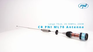 CB PNI ML70 Antenne, Länge 70cm, 26 30MHz, 200W DE