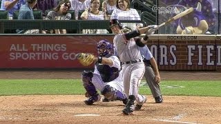 SF@COL: Posey launches a solo shot to right field