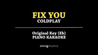 Fix You Karaoke Piano Cover - Coldplay With Lyrics