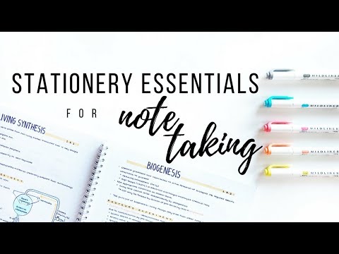 My Essential Stationery for Note-Taking – Spring 2018 | studytee