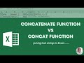 CONCATENATE vs CONCAT FUNCTION || How to join/combine text strings in Excel