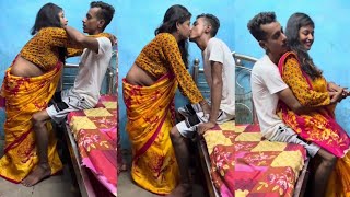 Hot Couple Vlog 2024|| Desi New Romantic Video 🔥🔥 || Desi Girl hot kissing Vlog 💋💕