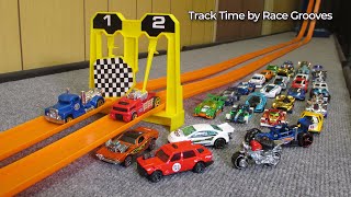 Track Time! Drag Race Action! #tracktime 16K 2-Lane Hot Wheels Racing 32-car Tournament! DHR