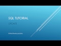 SQL Tutorial - UPDATE