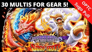 HE IS FINALLY HERE! I do 30 MULTIS on part 1 of Decisive Battles in the Skies for GEAR 5! OPTC Pulls