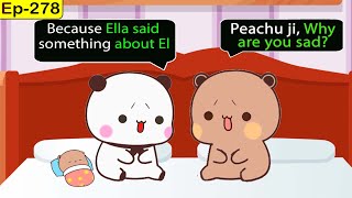 Why did Peachu become sad? 😭 What Ella said? | Ep-279 | Gomu Peachu Love Story | Bubu Dudu animation