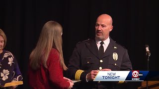 Seventeen-year-old honored for saving an Excelsior Springs police officer's life