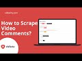 How to scrape Video Comments with Vidtechy?